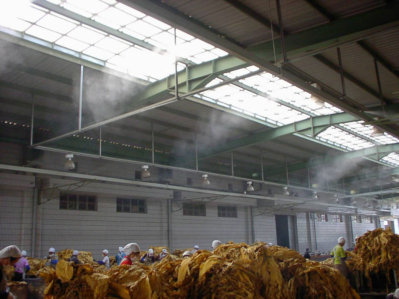 Tobacco manufacture humidification Tobacco manufacture humidification